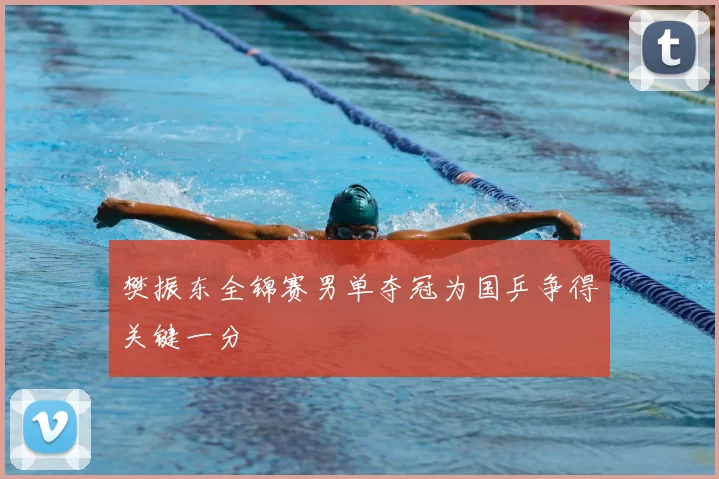 樊振东全锦赛男单夺冠为国乒争得关键一分