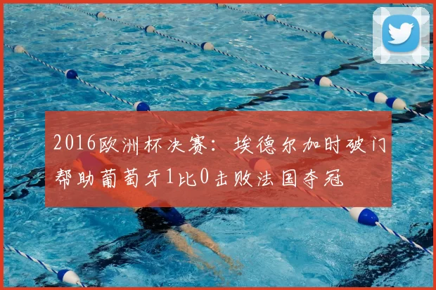 2016欧洲杯决赛：埃德尔加时破门帮助葡萄牙1比0击败法国夺冠